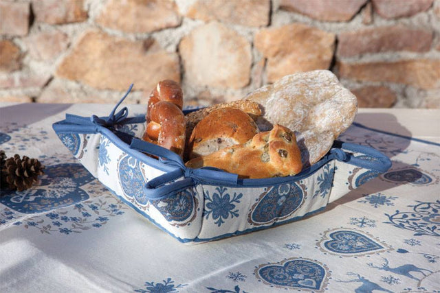 Cestino pane val di fassa in stile tirolese