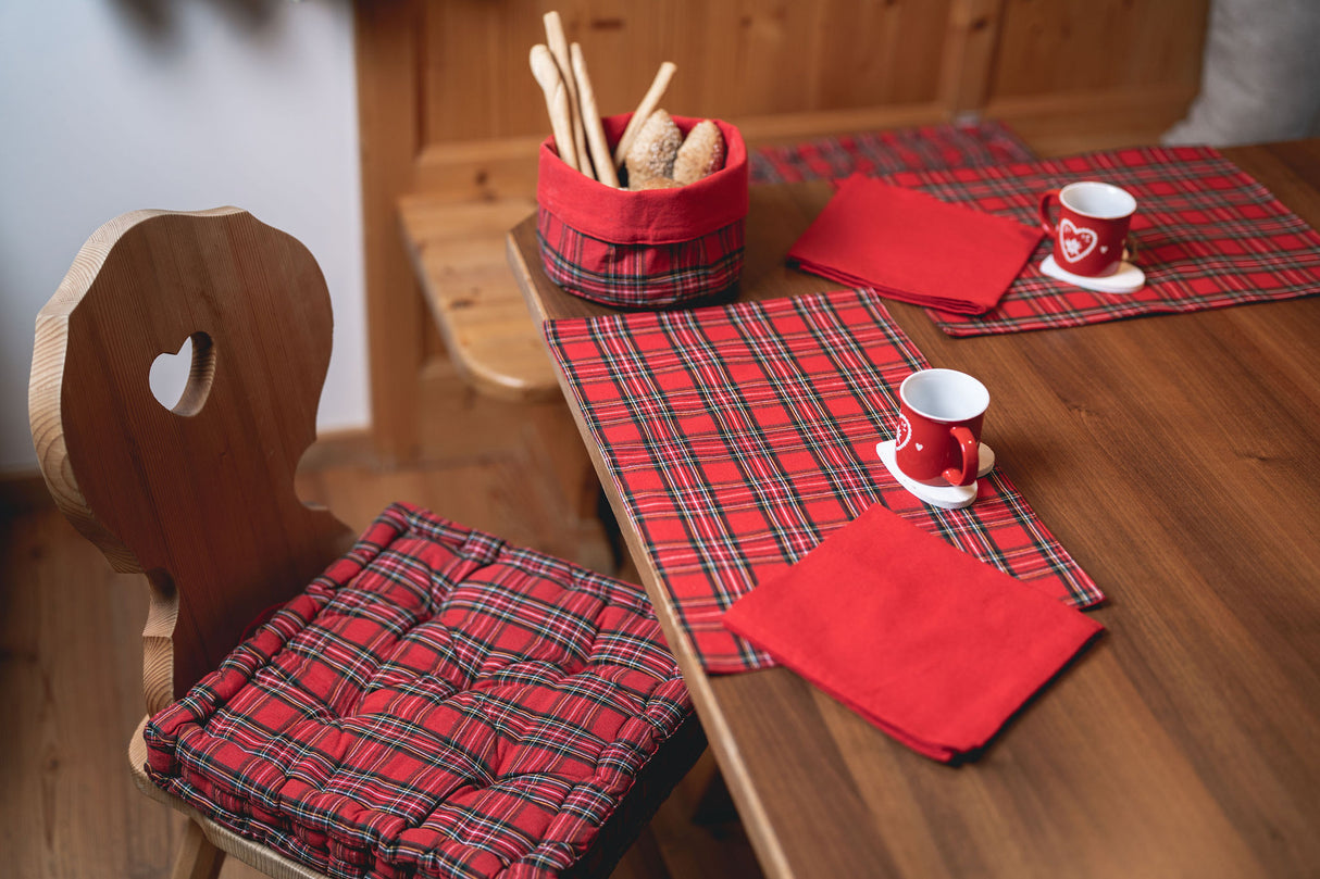 Set americano + tovagliolo Daunex, tartan scozzese