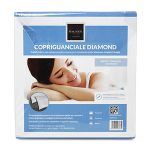 Coppia copriguanciali Daunex in puro cotone fasciati diamond - Home Loves