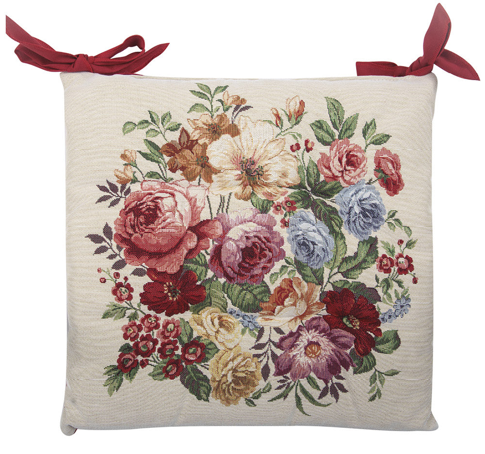 Cuscino trapuntino floral Daunex misura 40 x 40 cm - Home Loves