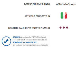 Piumino d'oca daunex sudtirol medium