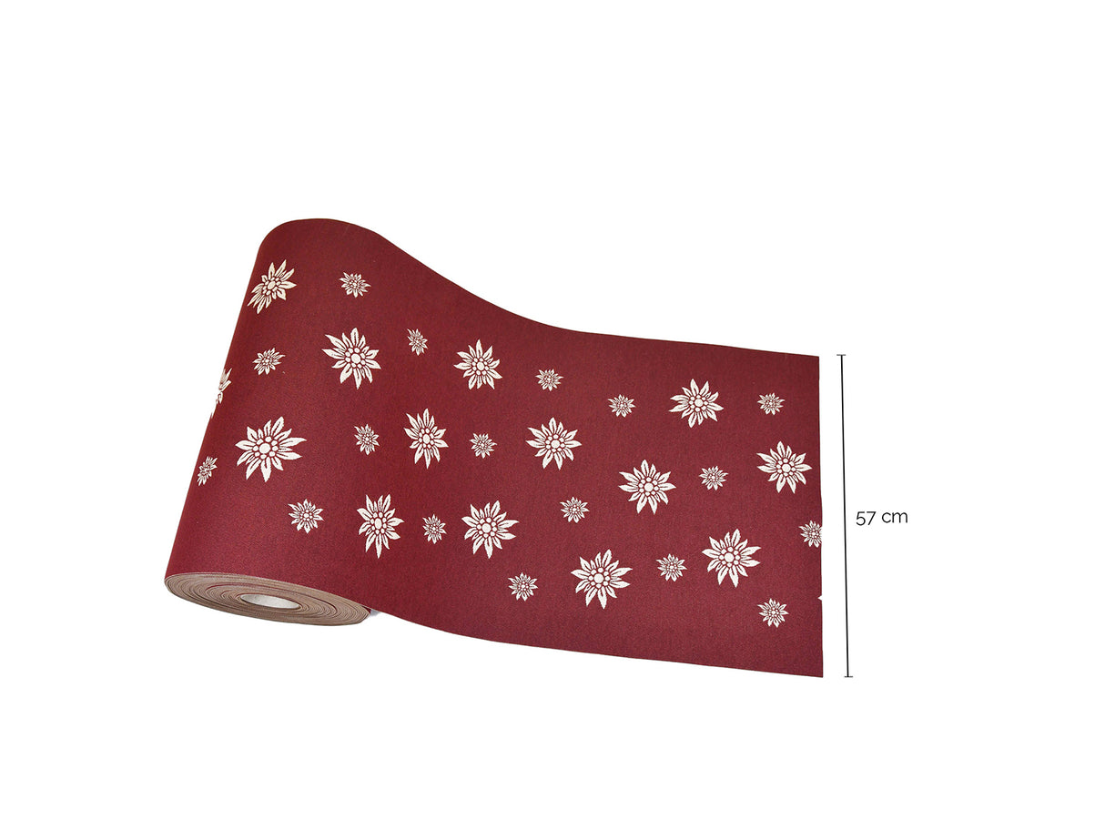 Passatoia braies con antiscivolo Daunex colore rosso - Home Loves