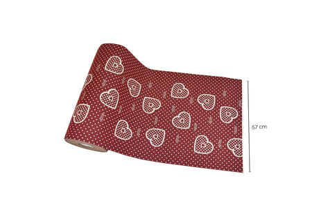 Passatoia montmartre con antiscivolo Daunex colore rosso - Home Loves