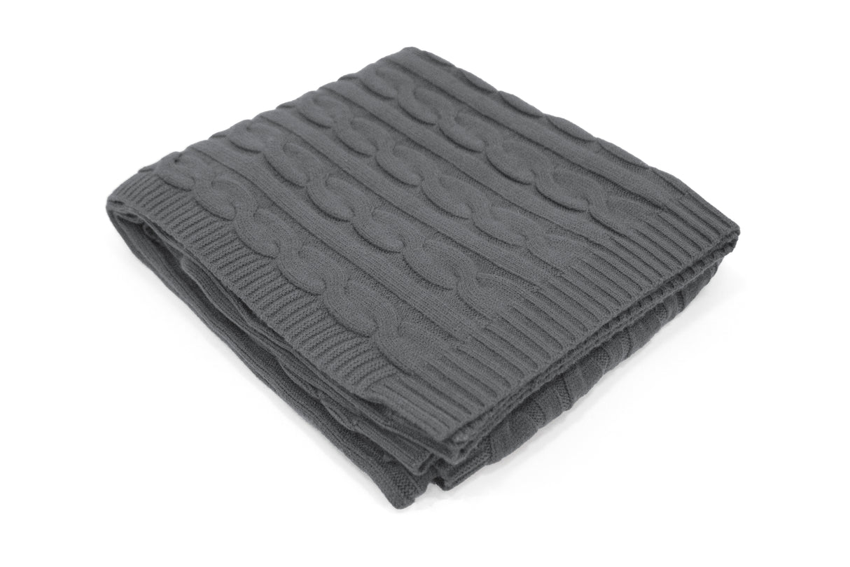 Coperta treccia Daunex tinta unita