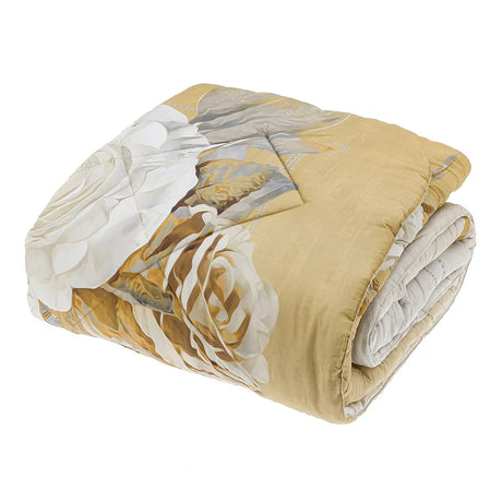 Trapunta invernale matrimoniale, oro multicolore - Home Loves