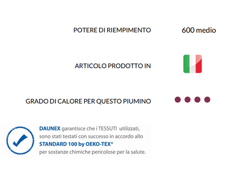 trapunta in piuma d'oca matrimoniale