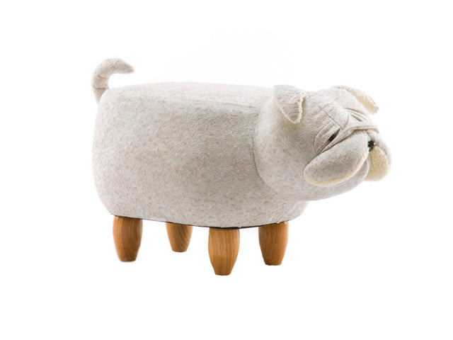 Sgabello animal stool Daunex, disegno bulldog