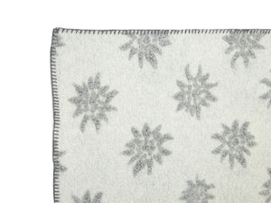 Coperta in lana cotta Daunex disegno edelweiss - Home Loves