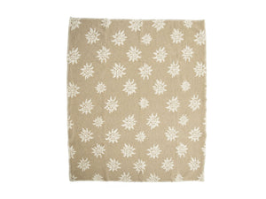 Coperta in lana cotta Daunex disegno edelweiss - Home Loves