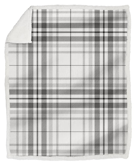 Plaid léger Daunex ecosse, sac flet