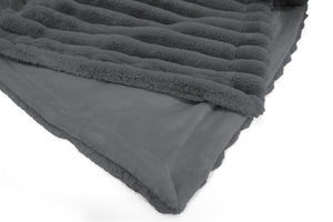 Coperta trendy rigata Daunex tinta unita - Home Loves