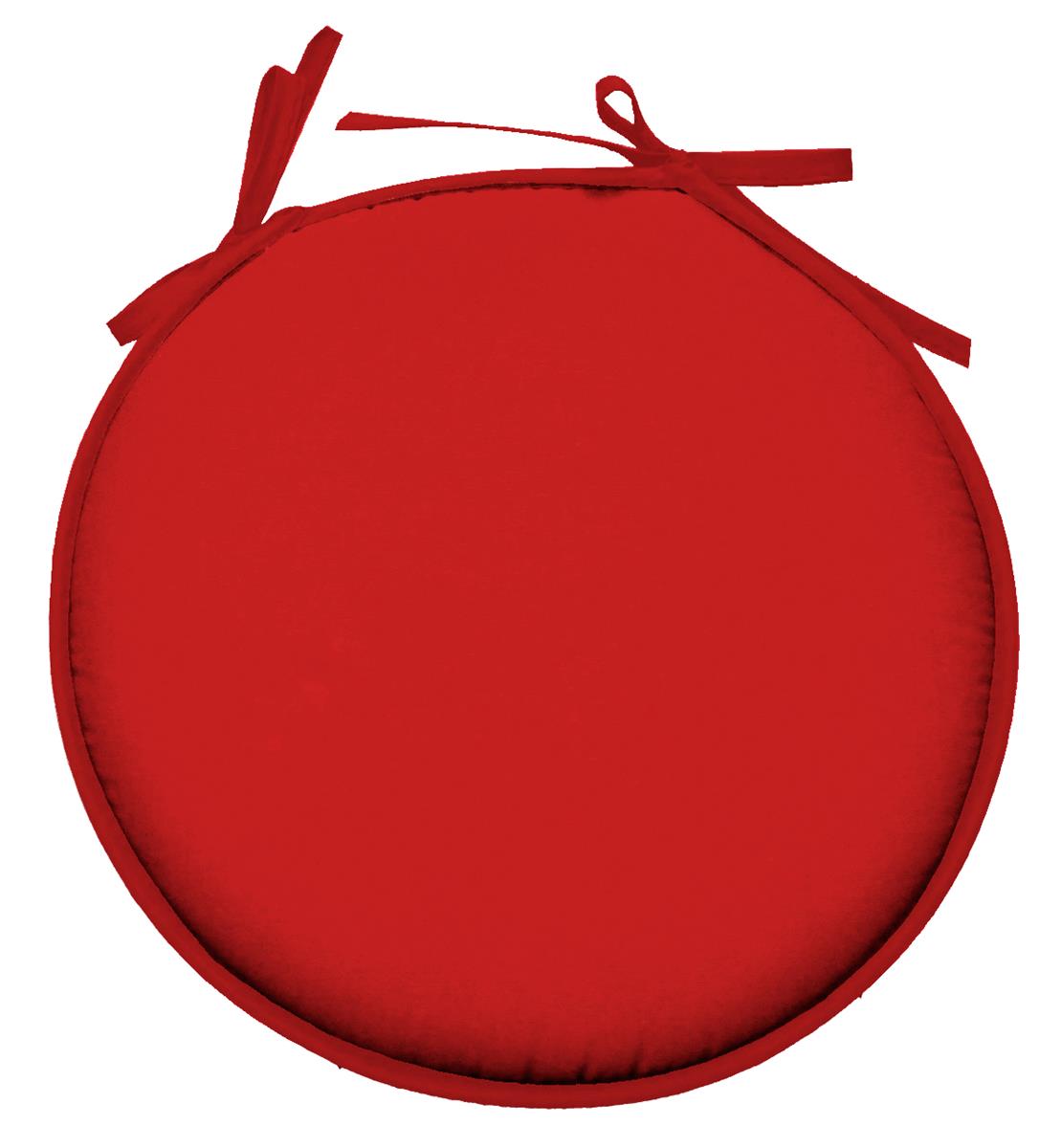 Cuscino per sedia rotondo diametro 40 cm nelson colore rosso - Home Loves