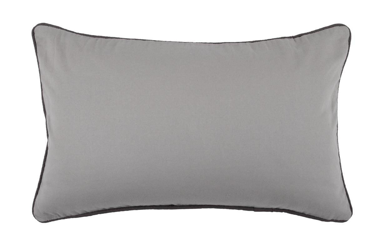 Cuscino arredo duo colore grigio-topo non sfoderabile - Home Loves