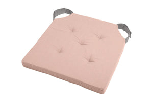 Cuscino per sedia duo fissaggio con velcro colore rosa 5-punti - Home Loves