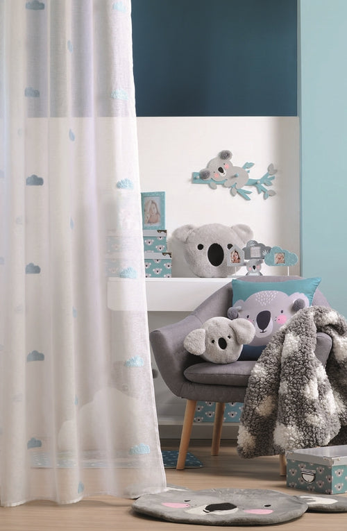 Cuscino arredo koala sfoderabile colore azzurro