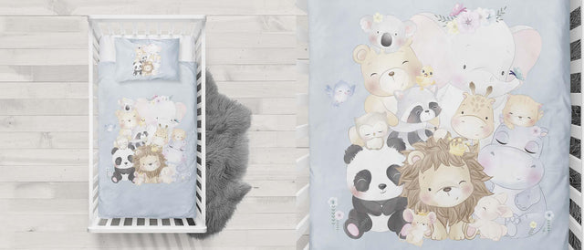 Copripiumino disegno friends blu Daunex baby dream colore azzurro - Home Loves