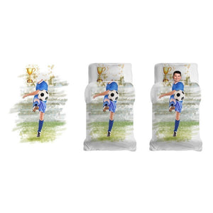 Parure copripiumino Daunex con stampa digitale fantasia soccer - Home Loves