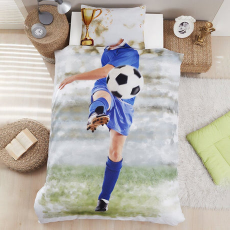 Parure copripiumino Daunex con stampa digitale fantasia soccer - Home Loves