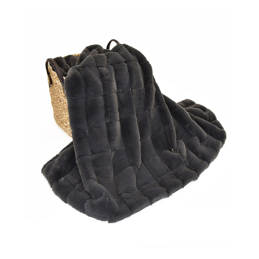 Coperta eco fur Daunex tinta unita - Home Loves