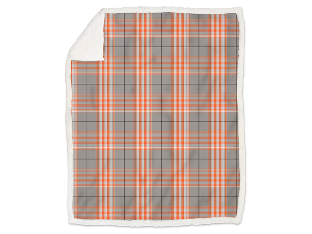 Plaid morbidotto light Daunex boston colore arancio - Home Loves